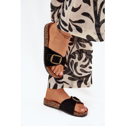 Moteriški sandalai su sagtimi ant kamštienos platformos mėtų Zavira 201306