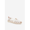 Moteriški Nėriniuoti Espadrilės Su Tinklu Baltos Faylira | Espadrilės | jai24.lt