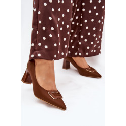 Lakuotos Bateliai Su Dekoratyvine Sagtimi Rudos Seriva 201315