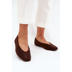 Moteriški Balerinai Su Avikailiu Šokoladiniai Zimira 201317