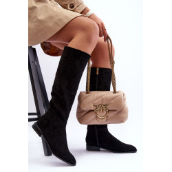 Suede Batai Su Žemu Kulnu Rudi Eelin 201321