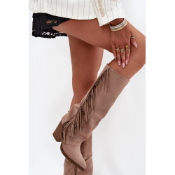 Moteriški Kovaikų Batai Su Fringais Ant Kulno Juodi Tivara 201323