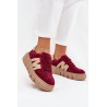 Zamšo Moteriški Sportbačiai Ant Platformos Vinceza 79561 Bordo | Kedai | jai24.lt