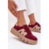 Zamšo Moteriški Sportbačiai Ant Platformos Vinceza 79561 Bordo | Kedai | jai24.lt
