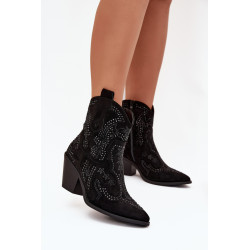 Šiltos Moteriškos Kaukazo Batai Su Dekoracija Juodi Lelira 201333