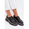 Moteriški Šnuoruoti Mokasinai Big Star NN274052 Juodi | Mokasinai moterims | jai24.lt