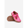 Barefoot Šlepetės Mergaitėms Su Širdelėmis Ant Velcro Milami Fuksija Talirae | Šlepetės vaikams | jai24.lt