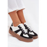 Moteriški Platforminiai Sportbačiai Balti Juodi Sivirae | Kedai | jai24.lt