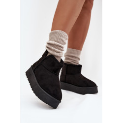 Moteriški Sniego Batai Ant Platformos Su Siūlėmis Big Star SS274128 Juodi 201368