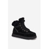 Moteriški Suede Sniego Batai Platformoje Su Pūku Big Star SS274369 Juodi | Žieminiai batai | jai24.lt