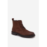 Zomšiniai šilti vyriški kulkšnies batai su užtrauktuku Big Star OO174229 Ruda | Auliniai batai vyrams | jai24.lt