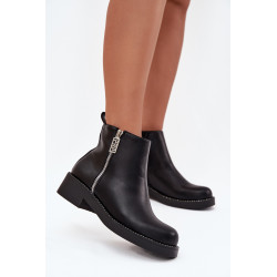 Šilti Žemi Moteriški Batai Su Cirkoniais Juodi Vionna 201412