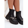 Moteriški Platforminiai Batai Su Grandine Juodi Marvella | Auliniai batai moterims | jai24.lt