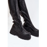 Moteriški Kelio Ilgio Batai Ant Masyvios Platformos Juodi Erisna | Ilgaauliai batai | jai24.lt