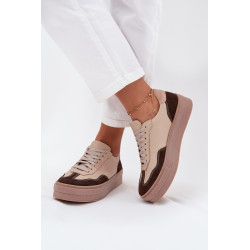 Odos moterų sportbačiai ant platformos Zazoo N1269S2 smėlio 201435