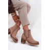 Moteriški aulinukai su aukšte įdėtu smėlio spalvos Zelia | Auliniai batai moterims | jai24.lt