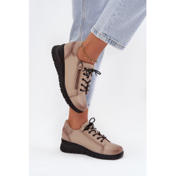 Odiniai moterų odiniai platforminiai batai Vinceza 39964 Juodi 201445