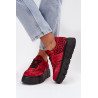 Veltinio aptraukti moteriški sneakers ant masyvios platformos Vinceza 66841 Leopardas smėlio | Kedai | jai24.lt