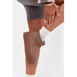 Aksomo žieminiai batai moterims platforma Vinceza 97962 smėliniai 201449