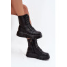 Suede Boots Workery ant Massive Platform Wedge Heel Black Lavica | Auliniai batai moterims | jai24.lt
