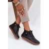 Odos moterų Barefoot batai su dekoratyviniu detaliu Zazoo 30072 Juodi | Pavasariniai batai | jai24.lt