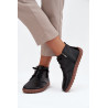 Odos moterų Barefoot batai su dekoratyviniu detaliu Zazoo 30072 Juodi | Pavasariniai batai | jai24.lt