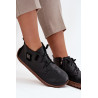 Odos moterų Barefoot batai su dekoratyviniu detaliu Zazoo 30072 Juodi | Pavasariniai batai | jai24.lt