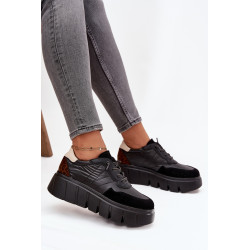 Moteriški Sportbačiai Ant Platformos Vinceza 58565 Juodi 201480