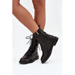 Odos Izoliuoti Moterų Auliniai Batai Workery Big Star SS274480 Juodi 201490