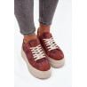 Suede sneakers ant masyvios platformos Zazoo N1270S3 Violetinė | Kedai | jai24.lt