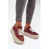 Suede sneakers ant masyvios platformos Zazoo N1270S3 Violetinė | Kedai | jai24.lt