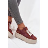 Suede sneakers ant masyvios platformos Zazoo N1270S3 Violetinė | Kedai | jai24.lt