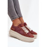 Suede sneakers ant masyvios platformos Zazoo N1270S3 Violetinė | Kedai | jai24.lt