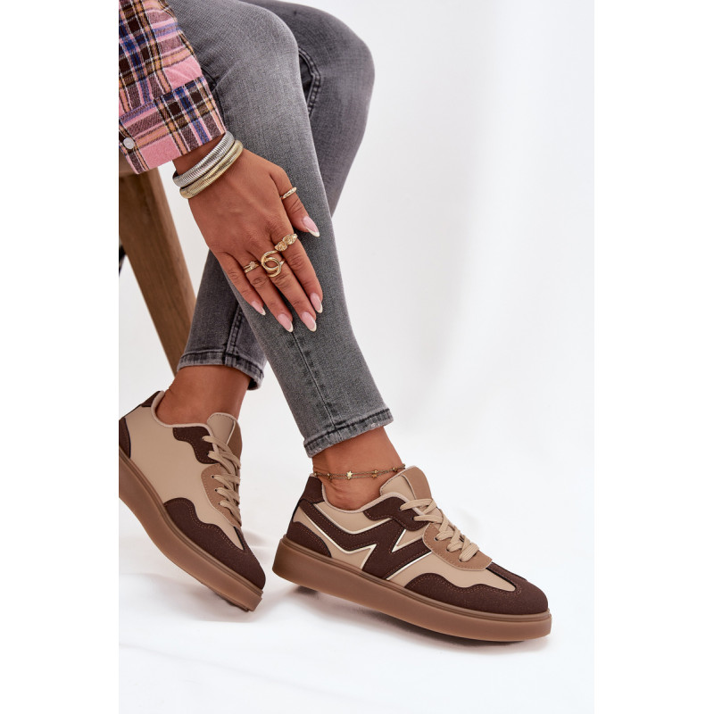 Moteriški žemų ekologinių odinių sportbačių Bežowe Givelle | Kedai | jai24.lt