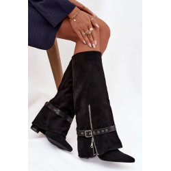 Moteriški kulniukai su dekoratyvine juosta juodi Jolivine 201500