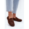 Loaferiai Mokasinai Moterims Plokšti Tamsiai Rudi Soreline | Mokasinai moterims | jai24.lt