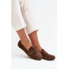 Loaferiai Mokasinai Moterims Plokšti Tamsiai Rudi Soreline | Mokasinai moterims | jai24.lt