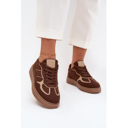 Žemos moteriškos sportbačiai rudi Brenelle 201540