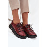 Odos Lakuoti Moteriški Mokasinai Ant Platformos Artiker 57C2046 Burgundinė | Pavasariniai batai | jai24.lt