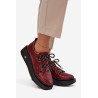 Odos Lakuoti Moteriški Mokasinai Ant Platformos Artiker 57C2046 Burgundinė | Pavasariniai batai | jai24.lt
