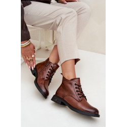 Izoliuoti odiniai moteriški batai su žemu kulnu Vinceza 39953 Juodi 201556