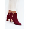 Moteriški kulniukai su aukštu kulnu su auksiniais akcentais Bordeaux Kalivra | Auliniai batai moterims | jai24.lt