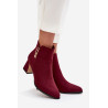Moteriški kulniukai su aukštu kulnu su auksiniais akcentais Bordeaux Kalivra | Auliniai batai moterims | jai24.lt