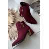 Moteriški kulniukai su aukštu kulnu su auksiniais akcentais Bordeaux Kalivra | Auliniai batai moterims | jai24.lt