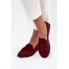 Moteriški mokasinai iš eko zomšos plokšti bordo Miryelle | Mokasinai moterims | jai24.lt