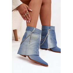 Moteriški kulniukai su grandine džinsai Ilyana 201575