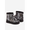 Vaikų sniego batai su izoliacija ir blizgučiais Juoda-sidabrinė ERebbica | Aulinukai vaikams | jai24.lt