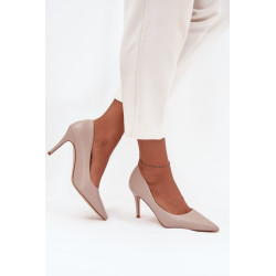 Moteriški aukšti kulniukai iš ekologiškos odos smėlio Sivana 201593