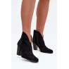 Moteriški kulniukai iš eko zomšos juodi Elvirae | Auliniai batai moterims | jai24.lt