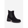 Moteriškos Čelsių aulinukai su blokiniu kulnu juodi Luvina | Auliniai batai moterims | jai24.lt